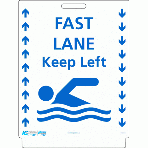 Pavement Sign - Fast Lane